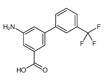 3-amino-5-[3-(trifluoromethyl)phenyl]benzoic acid结构式