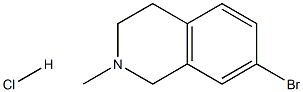 7-Bromo-2-methyl-1,2,3,4-tetrahydro-isoquinoline hydrochloride Structure