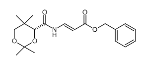 (R,E)-benzyl-3-(2,2,5,5-tetramethyl-1,3-dioxane-4-carboxamido)acrylate Structure