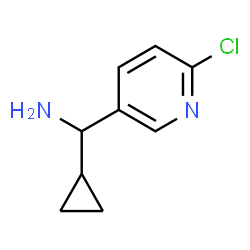 (6-Chloropyridin-3-yl)(cyclopropyl)methanamine Structure