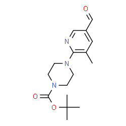 tert-butyl 4-(5-formyl-3-Methylpyridin-2-yl)piperazine-1-carboxylate结构式
