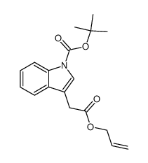 allyl N-(tert-butoxycarbonyl)-1H-indole-3-acetate Structure