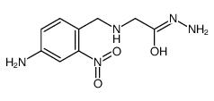 N-(4-amino-2-nitrotoluinyl)glycylhydrazide Structure