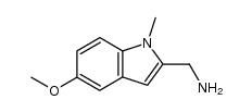 (5-methoxy-1-methyl-1H-indol-2-yl)methanamine结构式