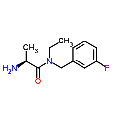 N-Ethyl-N-(3-fluorobenzyl)-L-alaninamide结构式