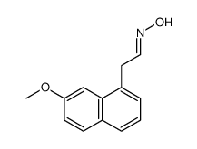 2-(2-methoxynaphthalen-8-yl)acetaldehyde oxime Structure