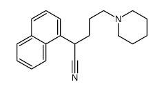 α-(3-Piperidinopropyl)-1-naphthaleneacetonitrile结构式
