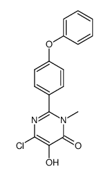 6-chloro-5-hydroxy-3-methyl-2-(4-phenoxyphenyl)pyrimidin-4(3H)-one Structure
