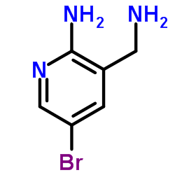 3-(Aminomethyl)-5-bromo-2-pyridinamine Structure