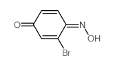 2,5-Cyclohexadiene-1,4-dione, 2-bromo-, 1-oxime结构式