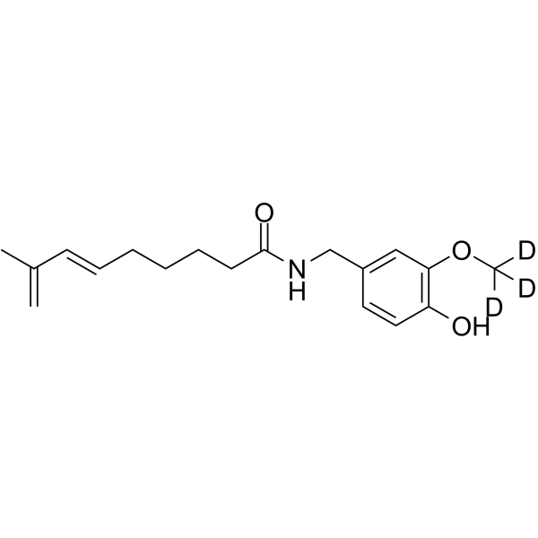 16,17-Dehydro Capsaicin-d3 Structure