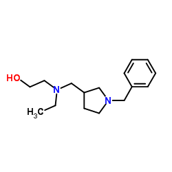 2-{[(1-Benzyl-3-pyrrolidinyl)methyl](ethyl)amino}ethanol结构式