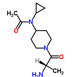 N-(1-Alanyl-4-piperidinyl)-N-cyclopropylacetamide Structure