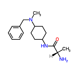 N-{4-[Benzyl(methyl)amino]cyclohexyl}alaninamide结构式