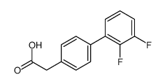 4-(2,3-Difluorophenyl)phenylacetic acid结构式