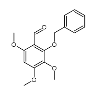 2-(benzyloxy)-3,4,6-trimethoxybenzaldehyde Structure