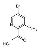 1-(3-amino-5-bromopyridin-2-yl)ethanone,hydrochloride Structure