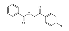 α-(benzoyloxy)-p-iodoacetophenone结构式