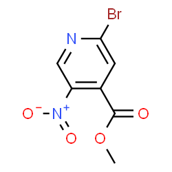 2-溴-5-硝基异烟酸甲酯结构式
