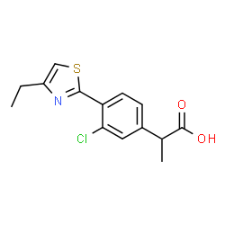 3-Chloro-α-methyl-4-(4-ethyl-2-thiazolyl)benzeneacetic acid picture