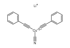 dilithium di(phenylethynyl)cyanocuprate结构式