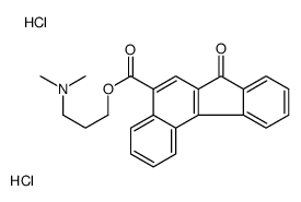 3-(dimethylamino)propyl 7-oxobenzo[c]fluorene-5-carboxylate,dihydrochloride Structure