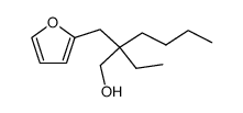 2-ethyl-2-butyl-3-(2-furyl)-propanol结构式