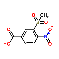 3-(Methylsulfonyl)-4-nitrobenzoic acid结构式