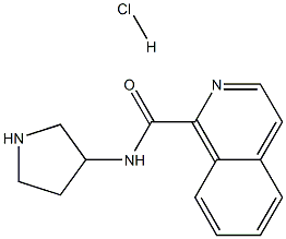 异喹啉-1-羧酸吡咯烷-3-基酰胺盐酸盐结构式