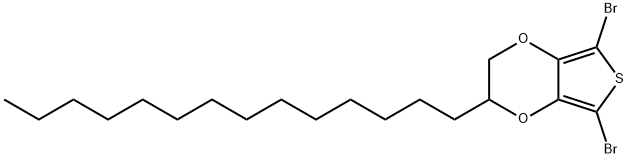 Thieno[3,4-b]-1,4-dioxin, 5,7-dibromo-2,3-dihydro-2-tetradecyl-结构式