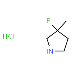 3-fluoro-3-methylpyrrolidine hydrochloride Structure