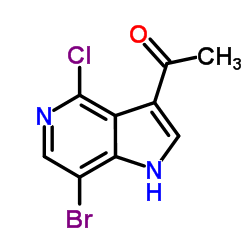 1-(7-Bromo-4-chloro-1H-pyrrolo[3,2-c]pyridin-3-yl)ethanone Structure