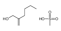 methanesulfonic acid,2-methylidenehexan-1-ol Structure