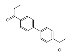 1-[4-(4-acetylphenyl)phenyl]propan-1-one Structure