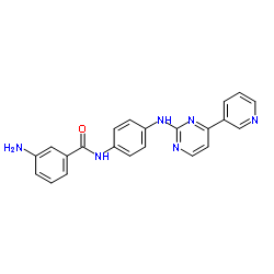 3-Amino-N-(4-{[4-(3-pyridinyl)-2-pyrimidinyl]amino}phenyl)benzamide结构式