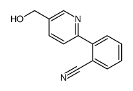 2-[5-(Hydroxymethyl)-2-pyridinyl]benzonitrile Structure