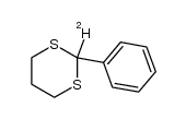 2-Deuterio-2-phenyl-1,3-dithian结构式