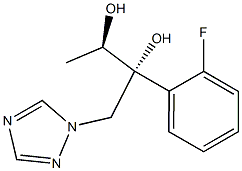 (2R,3R)-2-(2-fluorophenyl)-1-(1H-1,2,4-triazol-1-yl)butane-2,3-diol结构式
