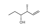 (3R*,4R*)-4-hydroxy-3-methylhexene Structure