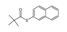 S-naphthalen-2-yl 2,2-dimethyl-thiopropanoate Structure