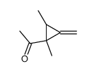 Ethanone, 1-(1,2-dimethyl-3-methylenecyclopropyl)- (9CI) Structure