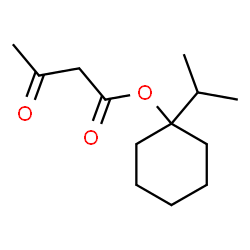 Acetoacetic acid 1-isopropylcyclohexyl ester结构式