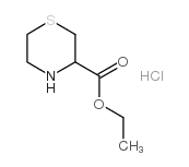 Thiomorpholine-3-carboxylic acid ethyl ester hydrochloride structure