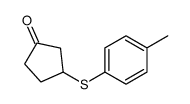 3-(4-methylphenyl)sulfanylcyclopentan-1-one结构式