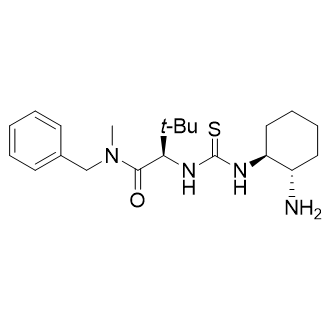 (R)-2-(3-((1S,2S)-2-Aminocyclohexyl)thioureido)-N-benzyl-N,3,3-trimethylbutanamide Structure