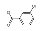 3-chlorobenzoate结构式