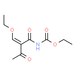 (2-ETHOXYMETHYLENE-3-OXO-BUTYRYL)-CARBAMIC ACID ETHYL ESTER structure