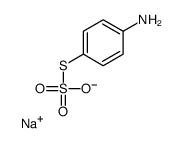 Thiosulfuric acid S-(4-aminophenyl)O-sodium salt结构式