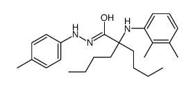 2-butyl-2-(2,3-dimethylanilino)-N'-(4-methylphenyl)hexanehydrazide结构式