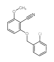 2-[(2-氯苄基)氧基]-6-甲氧基苯甲腈结构式